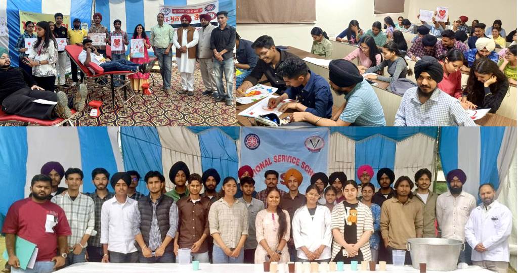NSS Wing of Vet Varsity organises poster making competition and blood donation drive